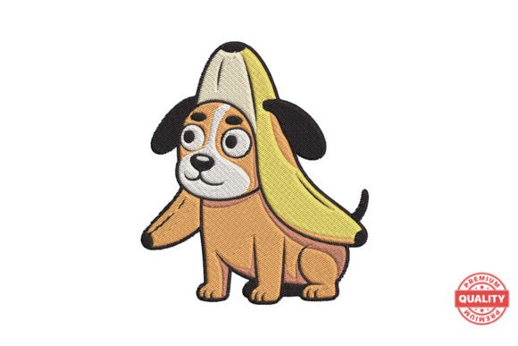 Banana Costume Puppy Embroidery: A Design Review for Boutique Sweatshirts