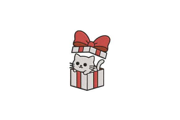 Christmas Gift Box Cat Embroidery Review for Personalized Gifts
