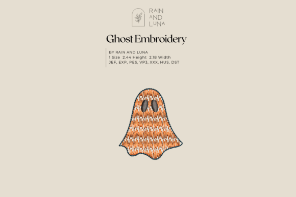 Cozy Halloween Ghost Embroidery Design Review