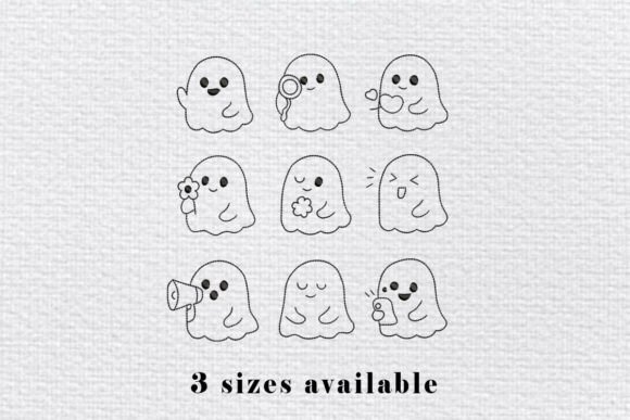 Cute Ghost Outline Embroidery Set Review