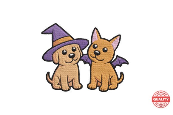 Cute Halloween Puppy Friends Embroidery Review