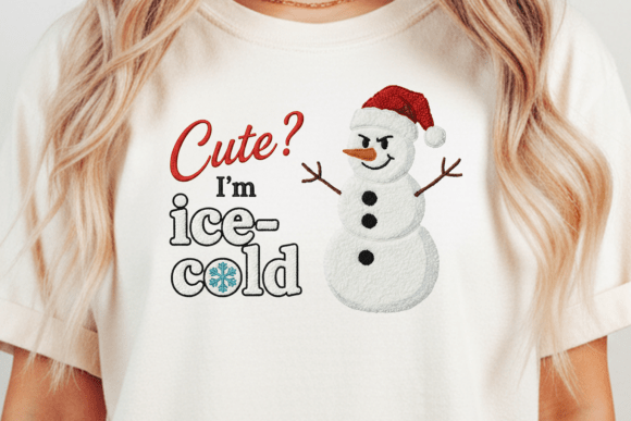Cute I’m Ice Cold PNG Snowman Embroidery Review for Sellers