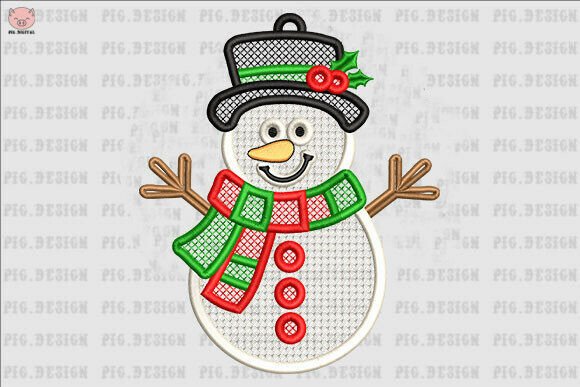 Earring Snowman Embroidery Review: A Festive Design for Personalized Gifts