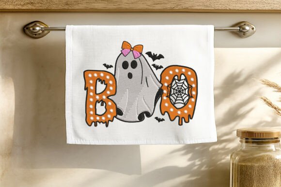 Halloween BOO Embroidery Design Review for Boutique Sweatshirts