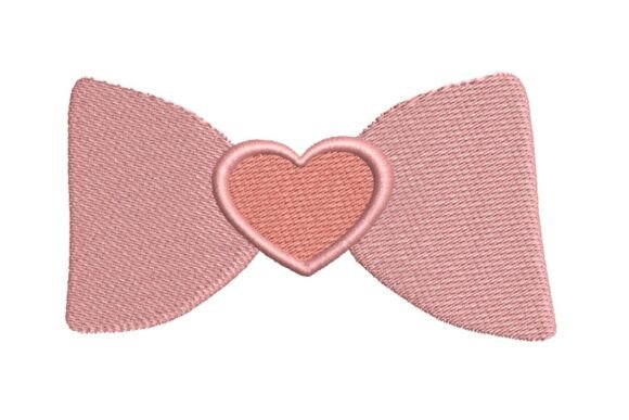 Heart Bow Embroidery Design Review for Apparel Projects