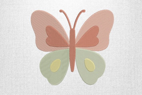 Pastel Butterfly Embroidery Design: A Soft Statement for Craft Fairs