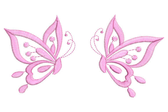 Pink Butterflies Embroidery Design Review for Boutique Apparel