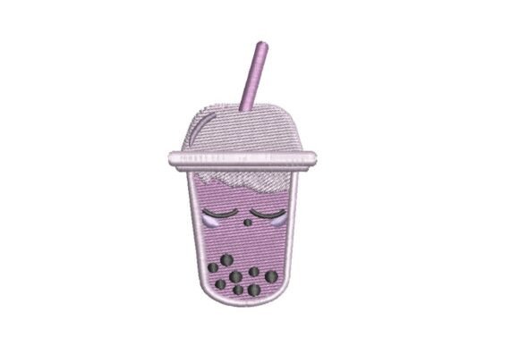 Sleepy Purple Boba Tea Embroidery Design Review for Seasonal Use