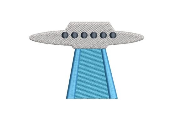 UFO with Tractor Beam Embroidery Design Review